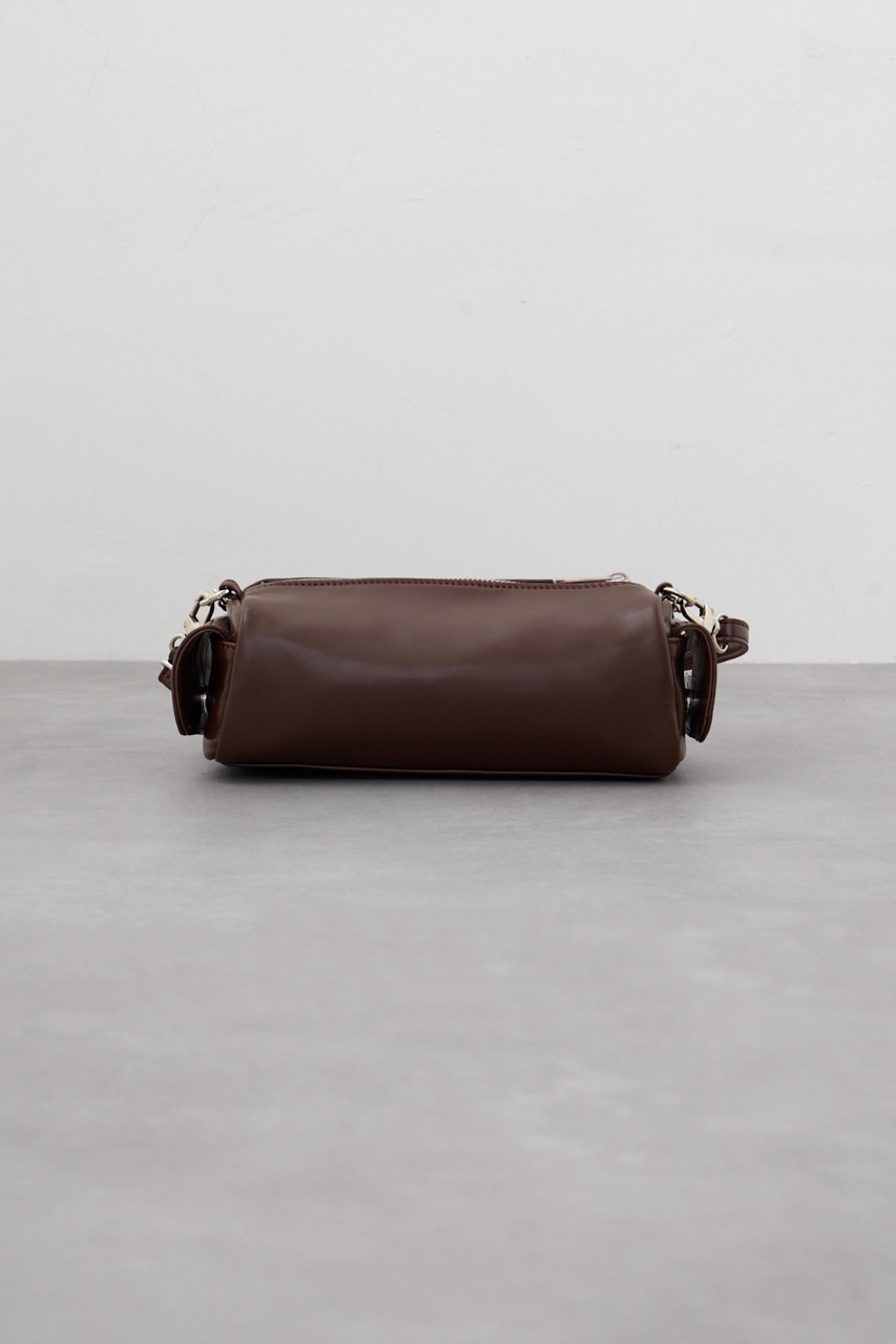 サイドポケットワイドシェイプバッグ BRN FREE