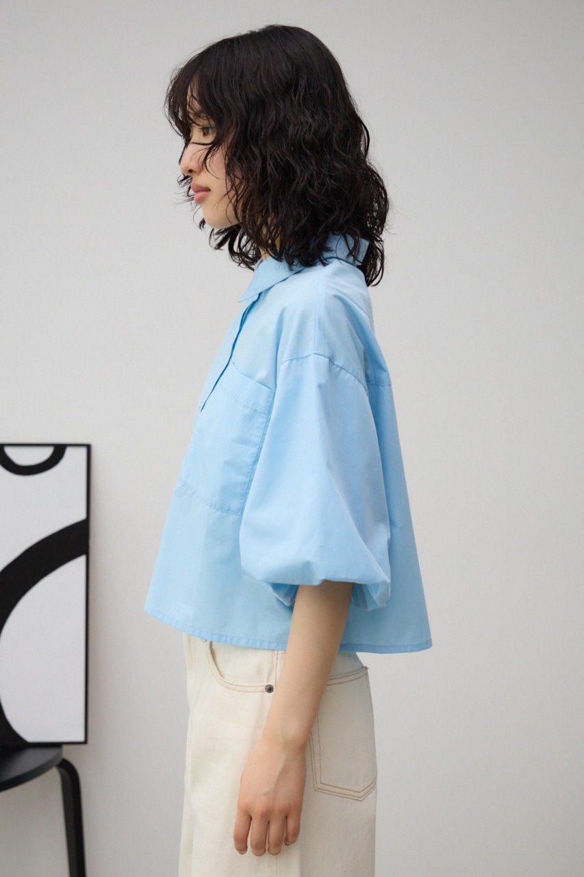 ショートオーバーシャツ L/BLU FREE