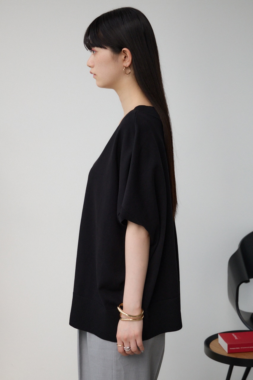 ワイドルーズニット BLK FREE
