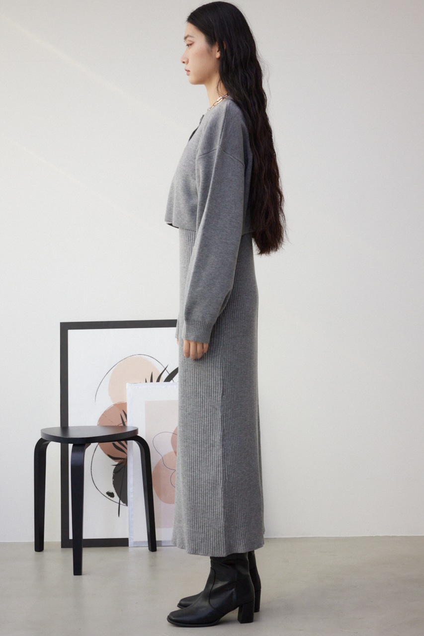 AZUL BY MOUSSY | レイヤードセットニットワンピ (ワンピース(ロング  