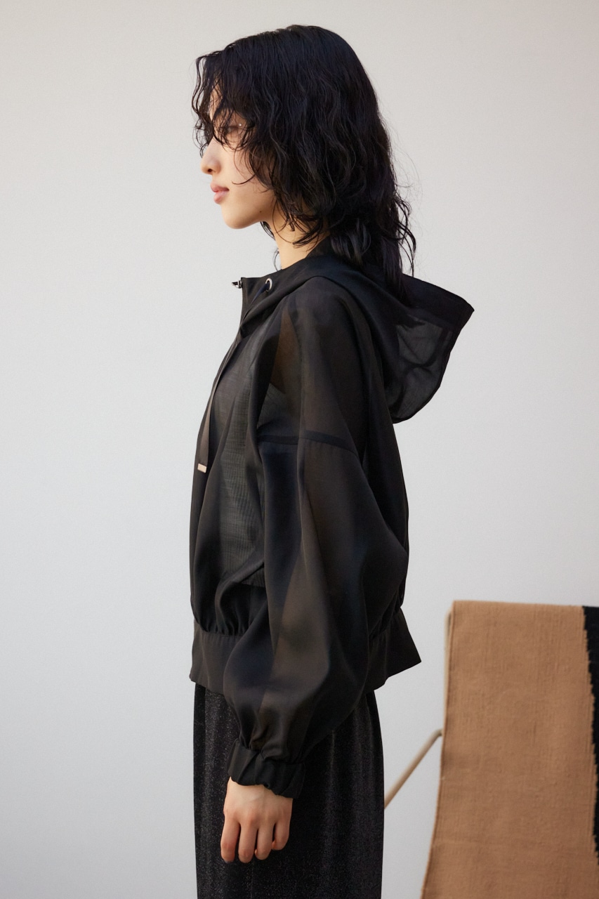 シアーフーディーブルゾン BLK FREE