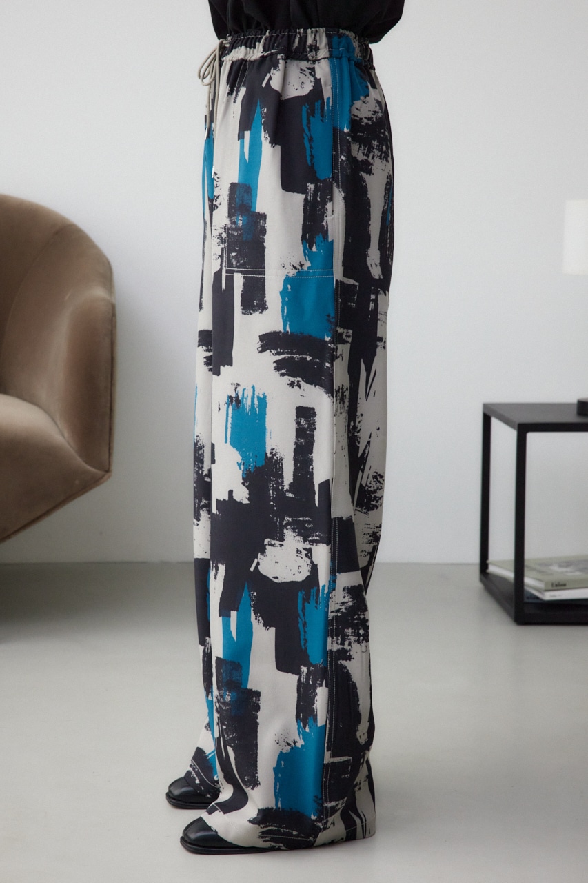 パッチポケットイージーパンツ 柄GRY M