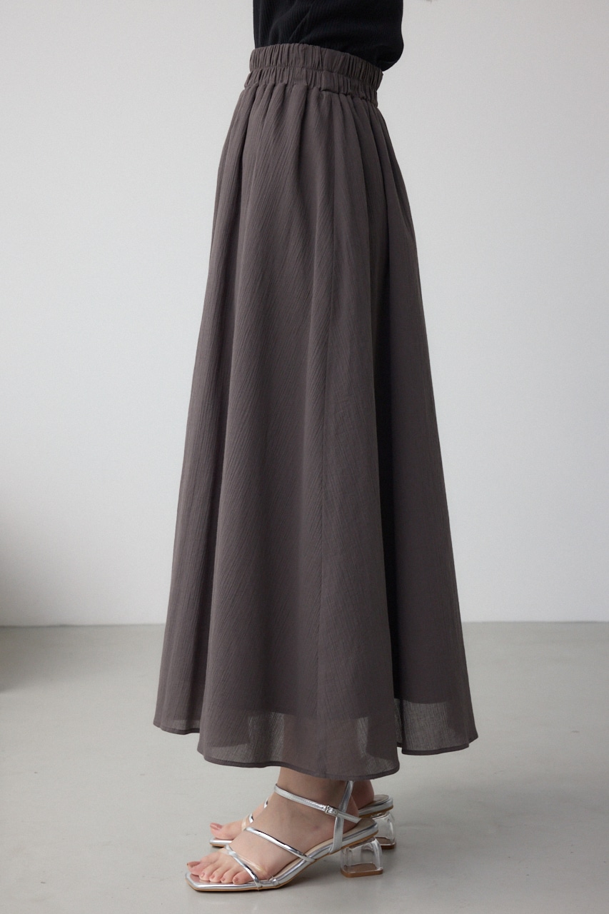 コットンボイルフレアスカート C.GRY FREE