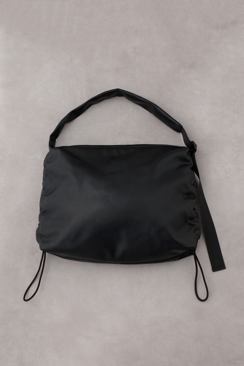 サイドギャザーパデットバッグ BLK FREE