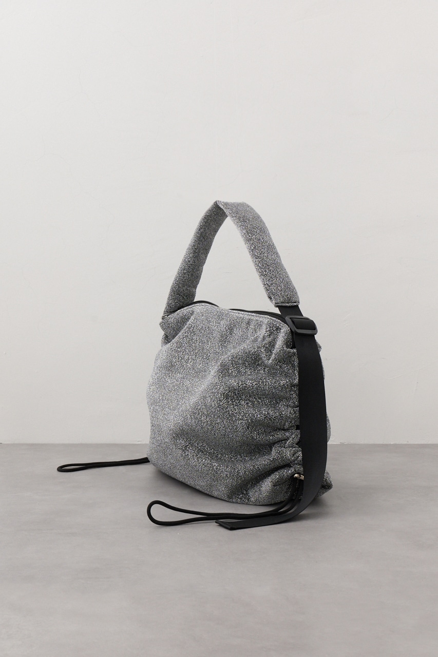 サイドギャザーパデットバッグ M/BLK FREE