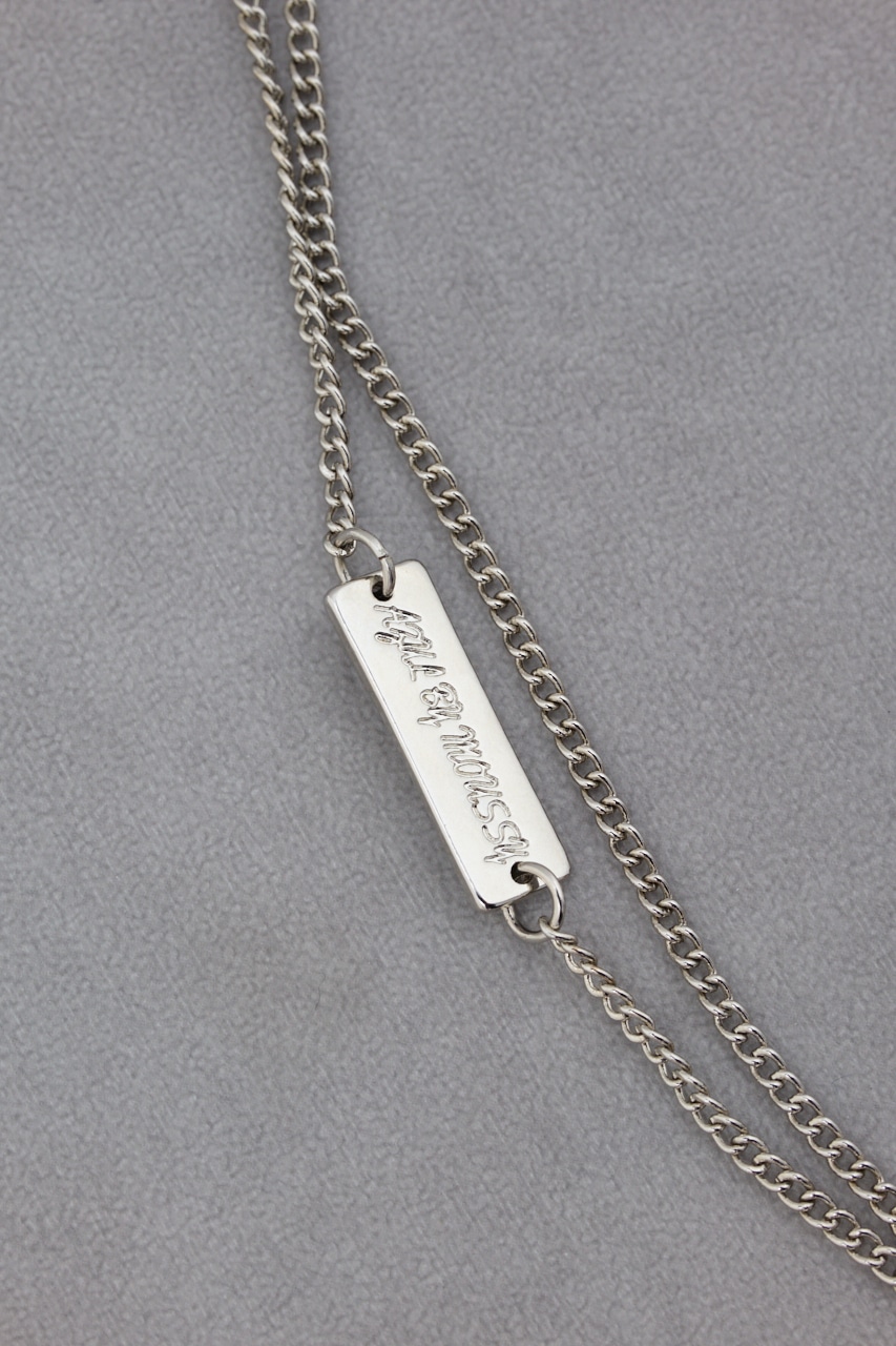 マルチチャーム2連ネックレス SLV FREE