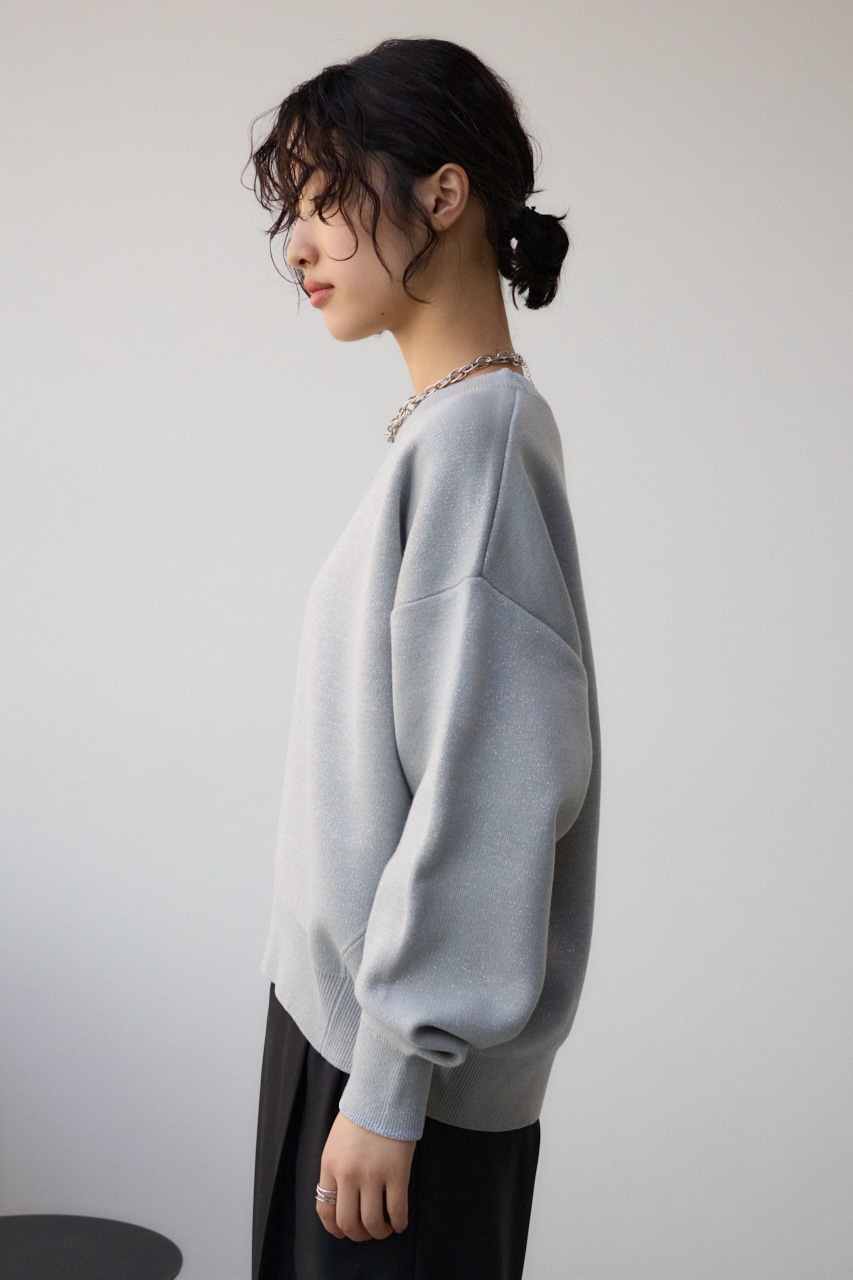 スウェットライクジャガードニット GRY FREE