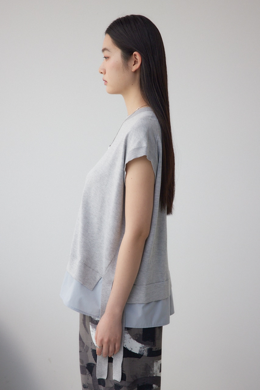 フハクキリカエデザインドルマンニット GRY FREE