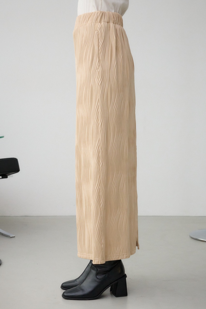 ヘンケイリブカットソータイトスカート L/BEG FREE