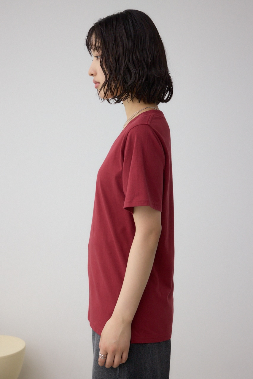 チェストメッセージロゴTシャツ RED M