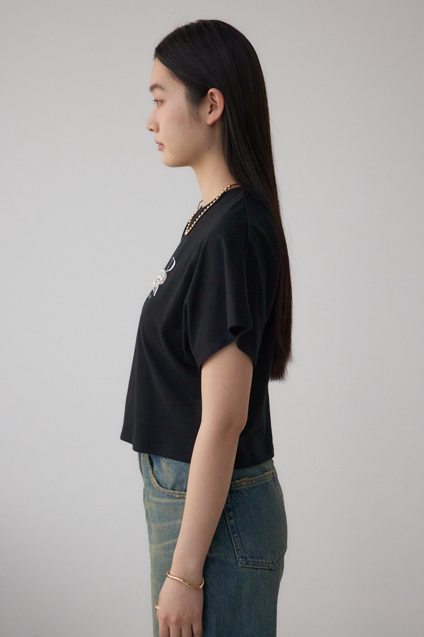 ジュエリーアソートプリントTシャツ BLK FREE