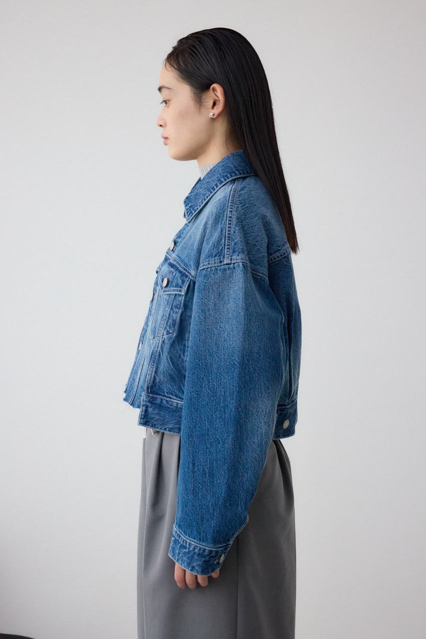 AZUL DENIM イレヘムカットデニムジャケット BLU FREE