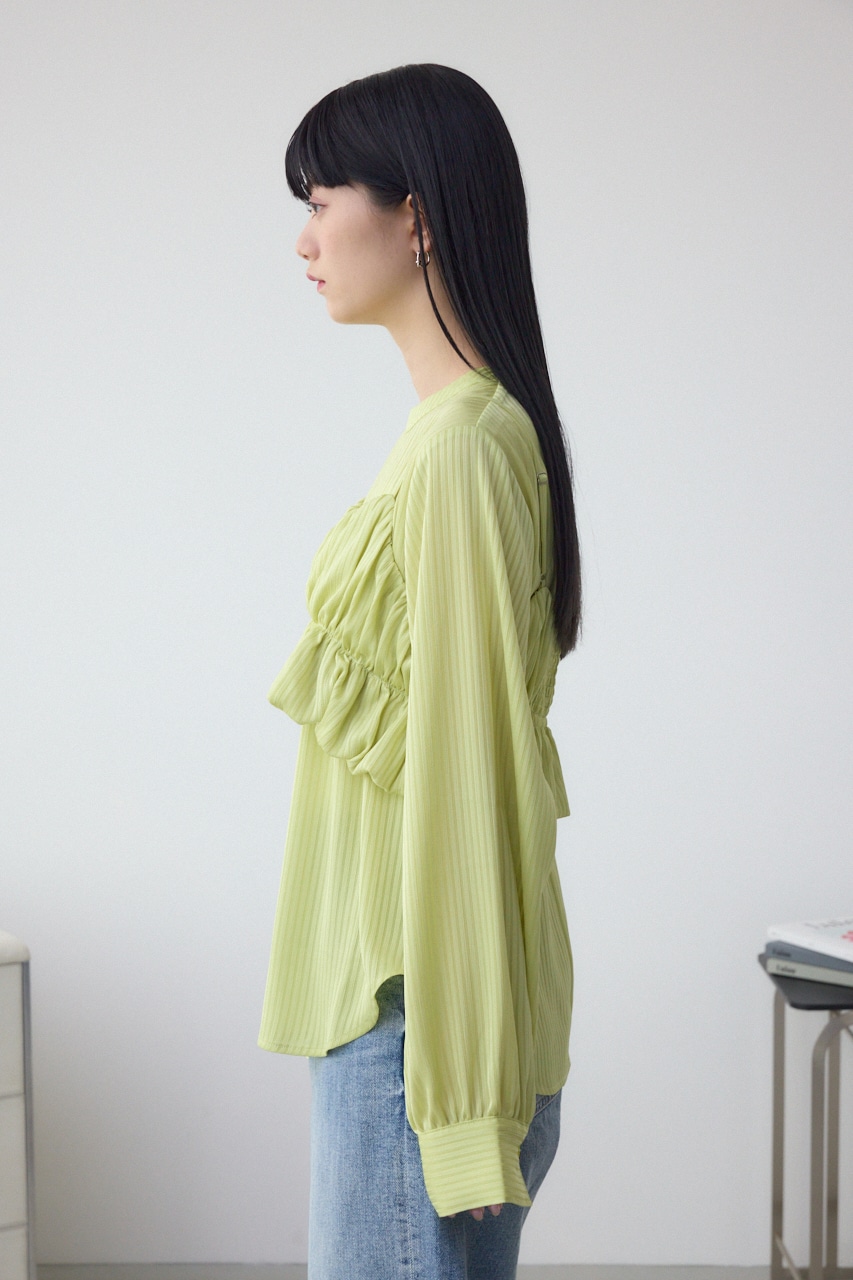 バルーンビスチェレイヤードセットブラウス LIME FREE
