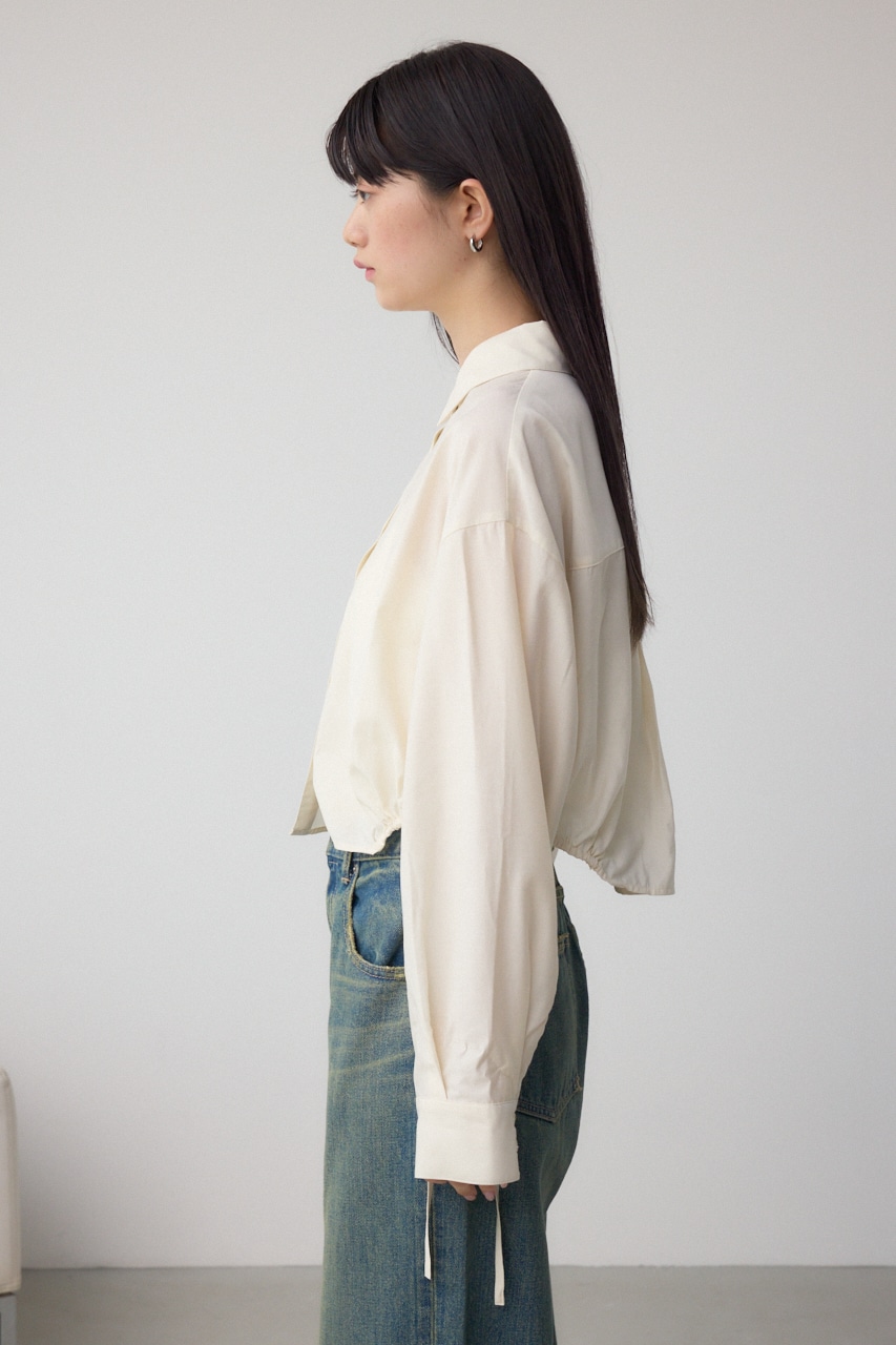 ラウンドヘムドロストシャツ IVOY FREE