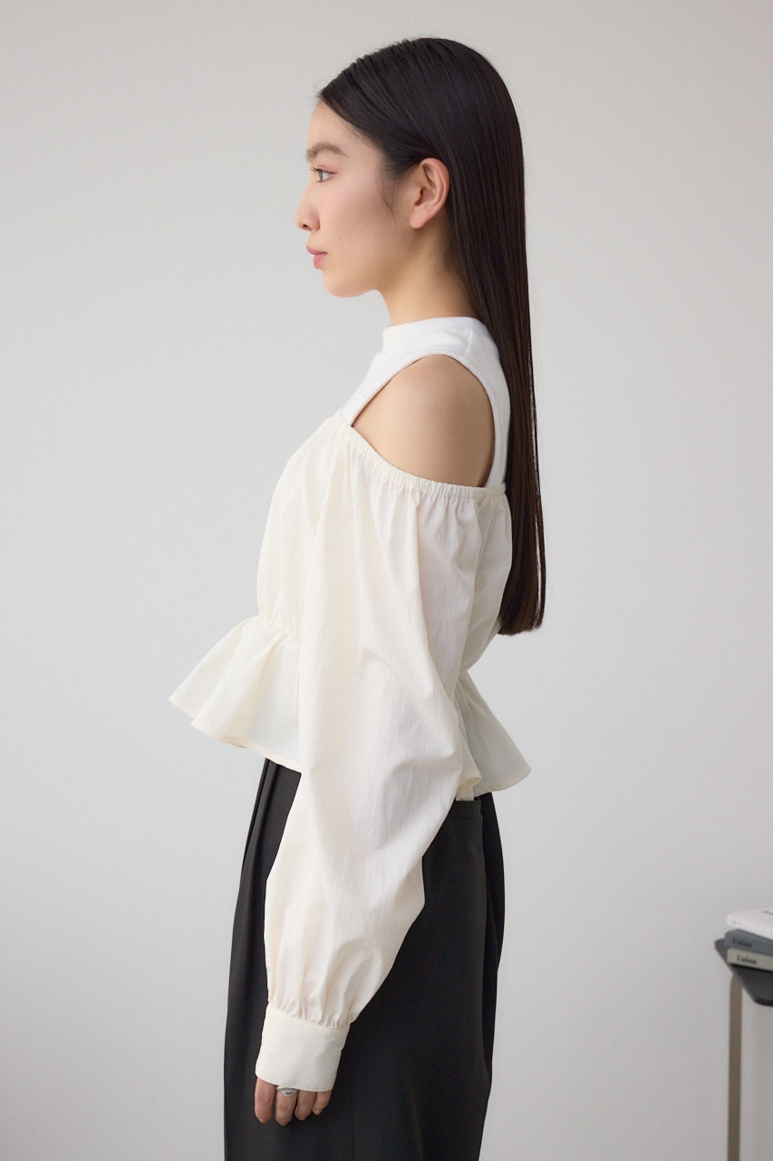 オフショルレイヤードブラウス IVOY FREE