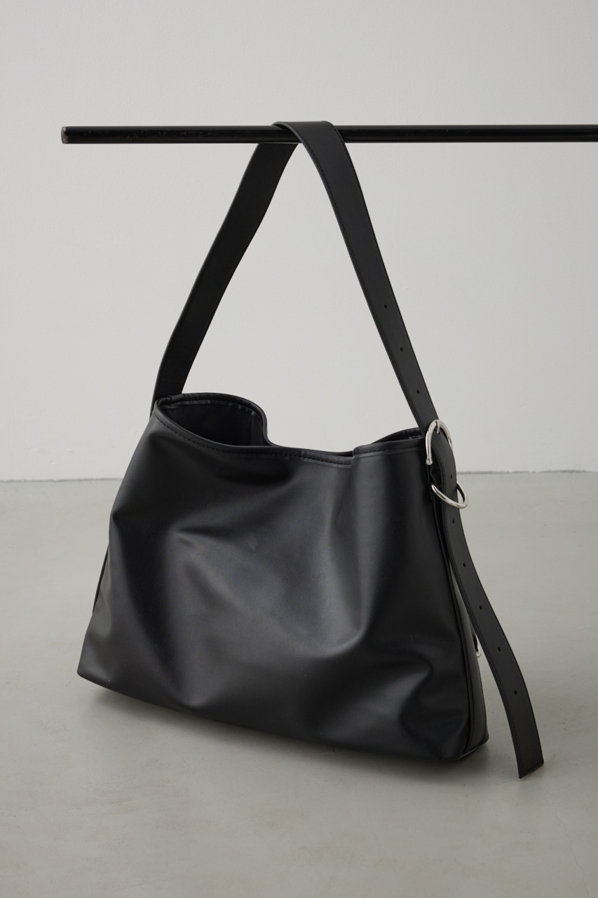 ナローベルトデザイントートバッグ BLK FREE