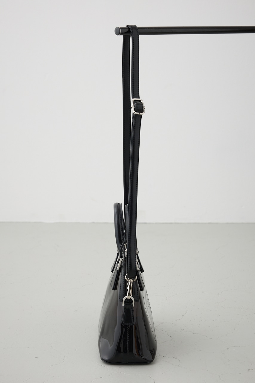 ダブルジッパークリアバッグ BLK FREE