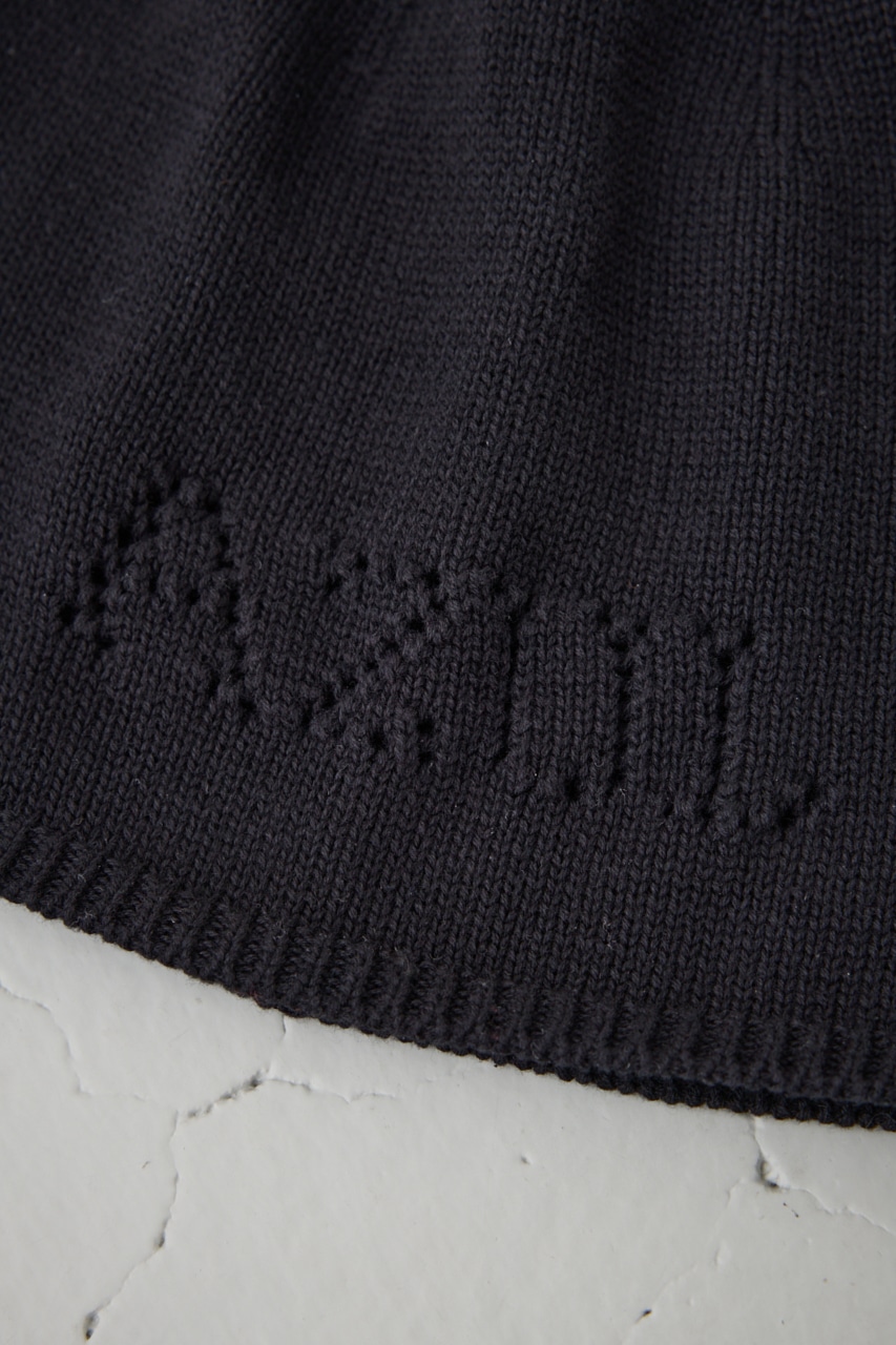 ロゴパンチングニットビーニー BLK FREE