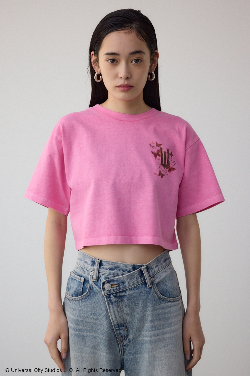 【WICKED×AZUL】ピグメントバックロゴT PNK M