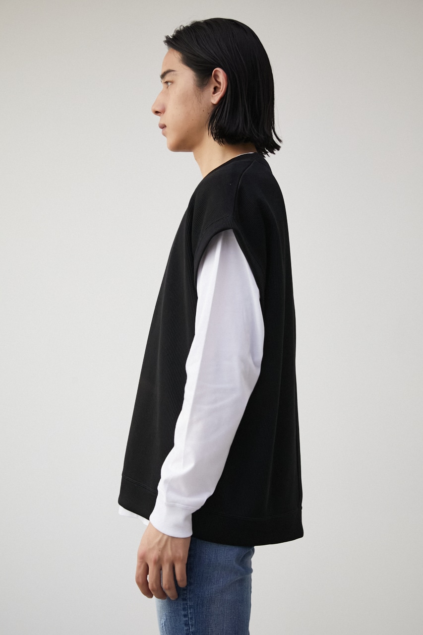 AZUL BY MOUSSY   KNIT LIKE VEST SET LONG TEE Tシャツ・カットソー