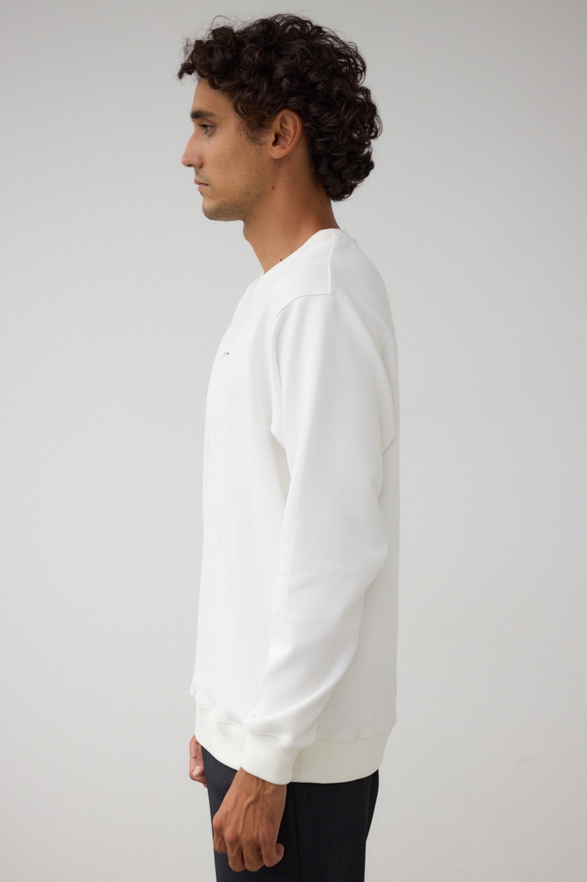 フェイクスウェード刺繍ロゴトップス WHT FREE