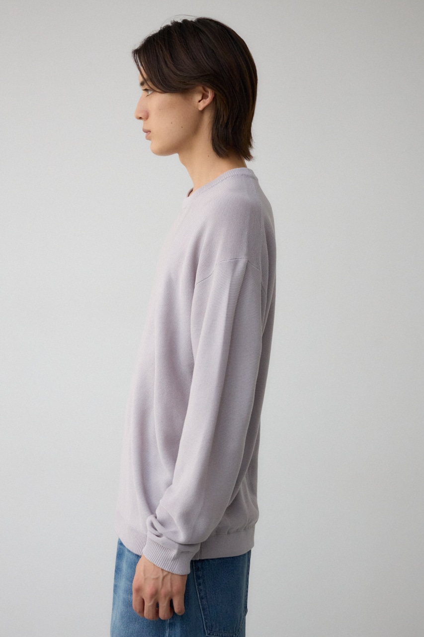 ベーシックガーターニット L/GRY L