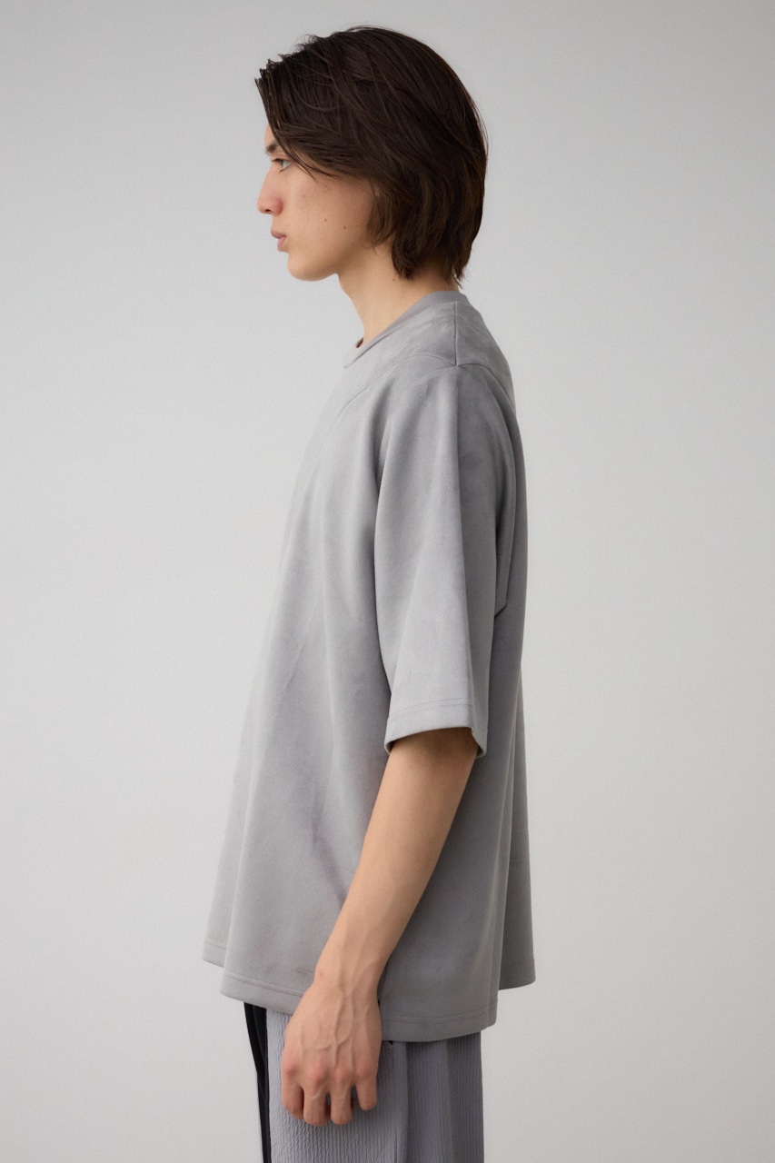 フェイクスウェード切替トップス GRY FREE