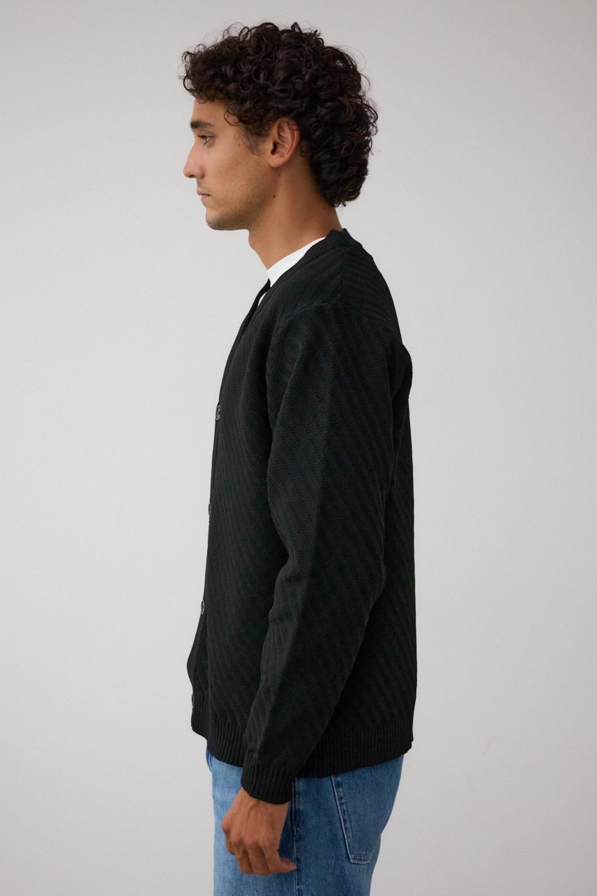 バイヤスセットカーディガン BLK FREE