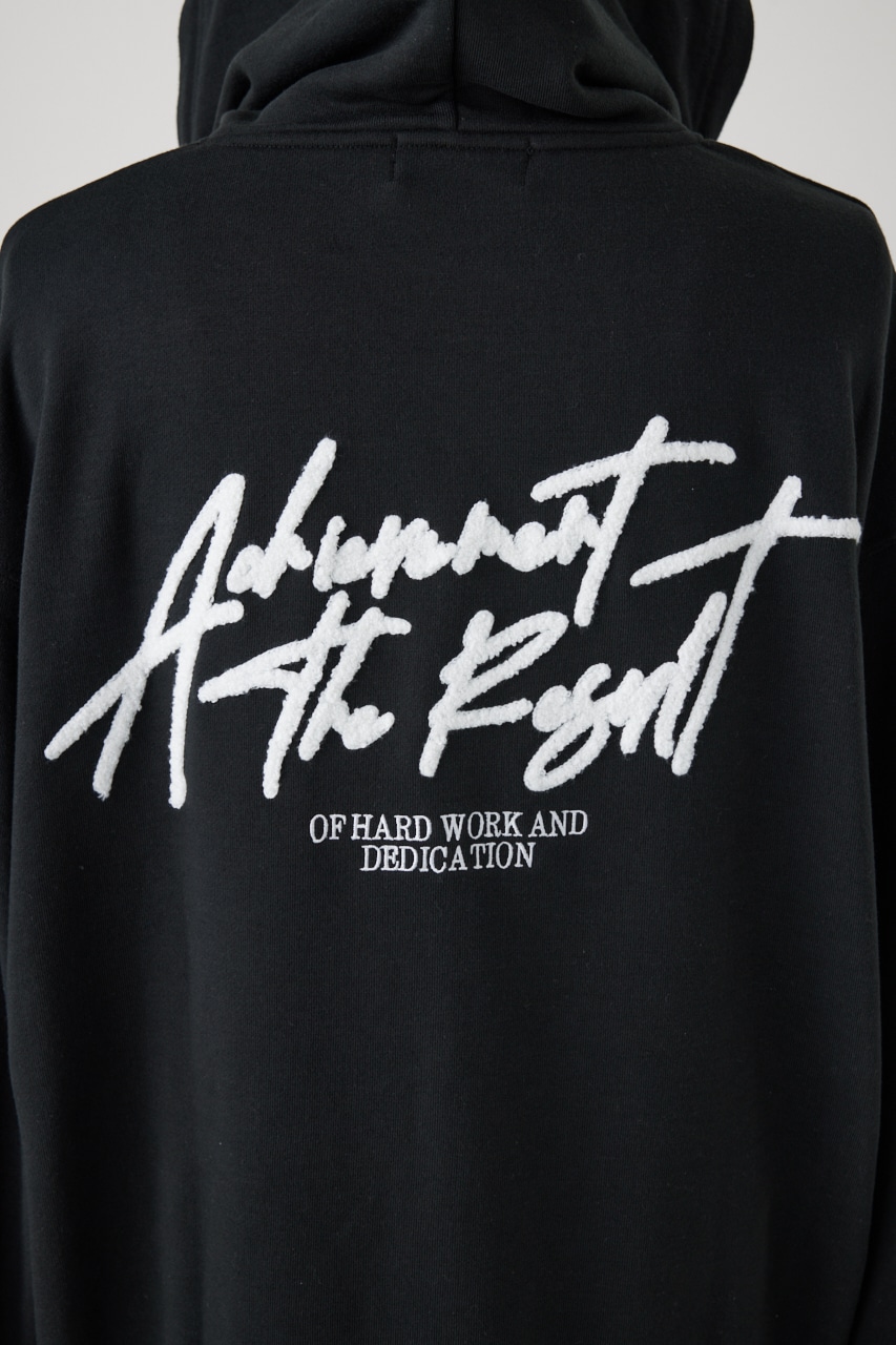 相良刺繍スウェットパーカー BLK FREE