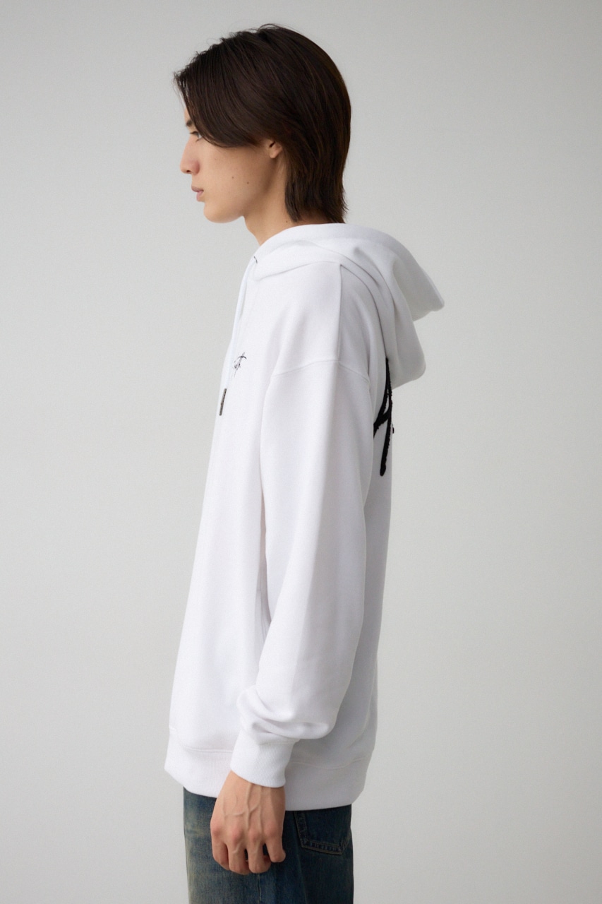 相良刺繍スウェットパーカー WHT FREE