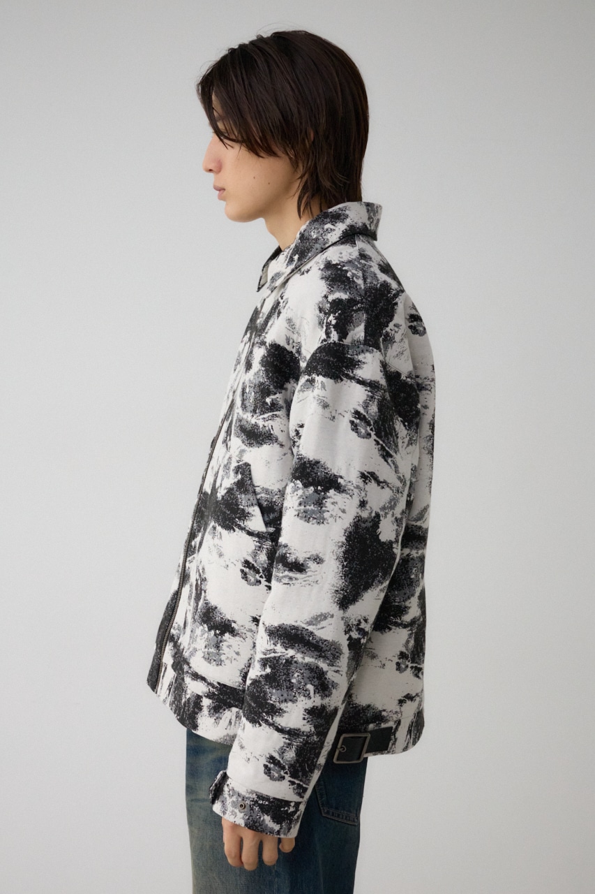 ジャガードジップシャウター 柄WHT FREE