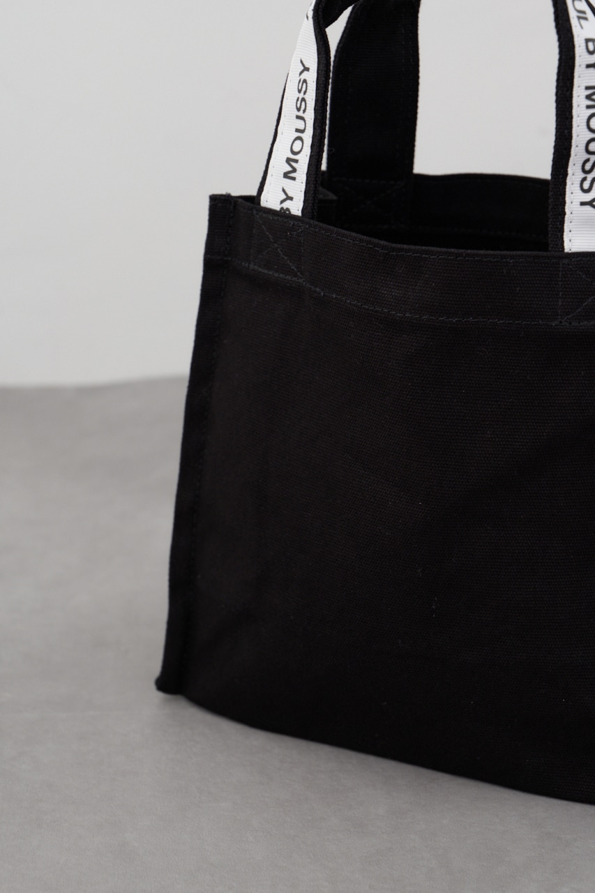 キャンバスロゴテープミニバッグ BLK FREE