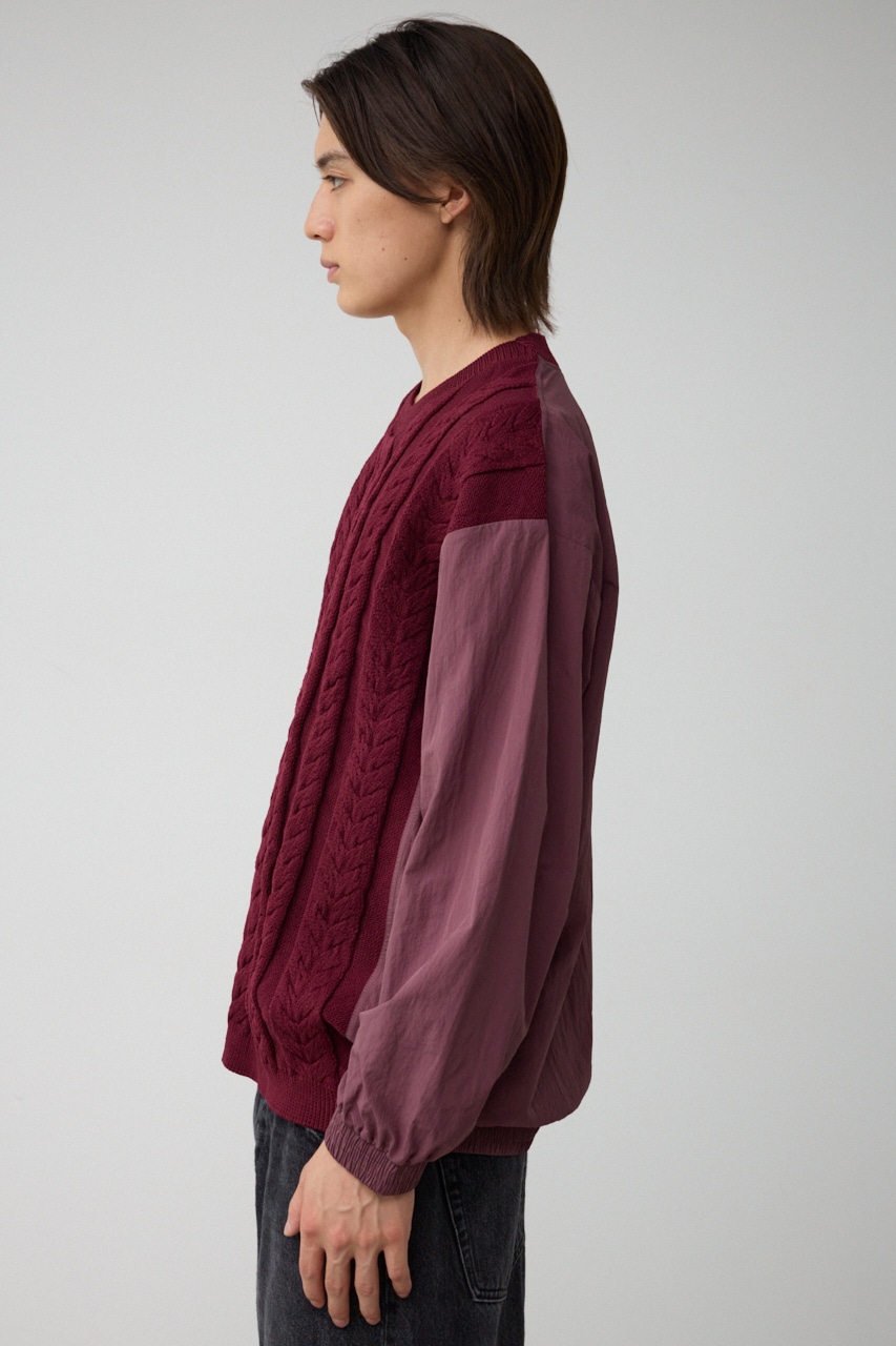 スウィッチングコンビネーションニット BRD FREE