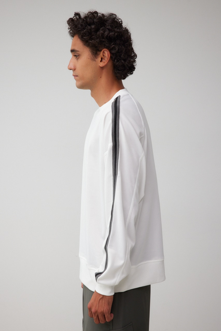 ラインジャージートップス WHT FREE