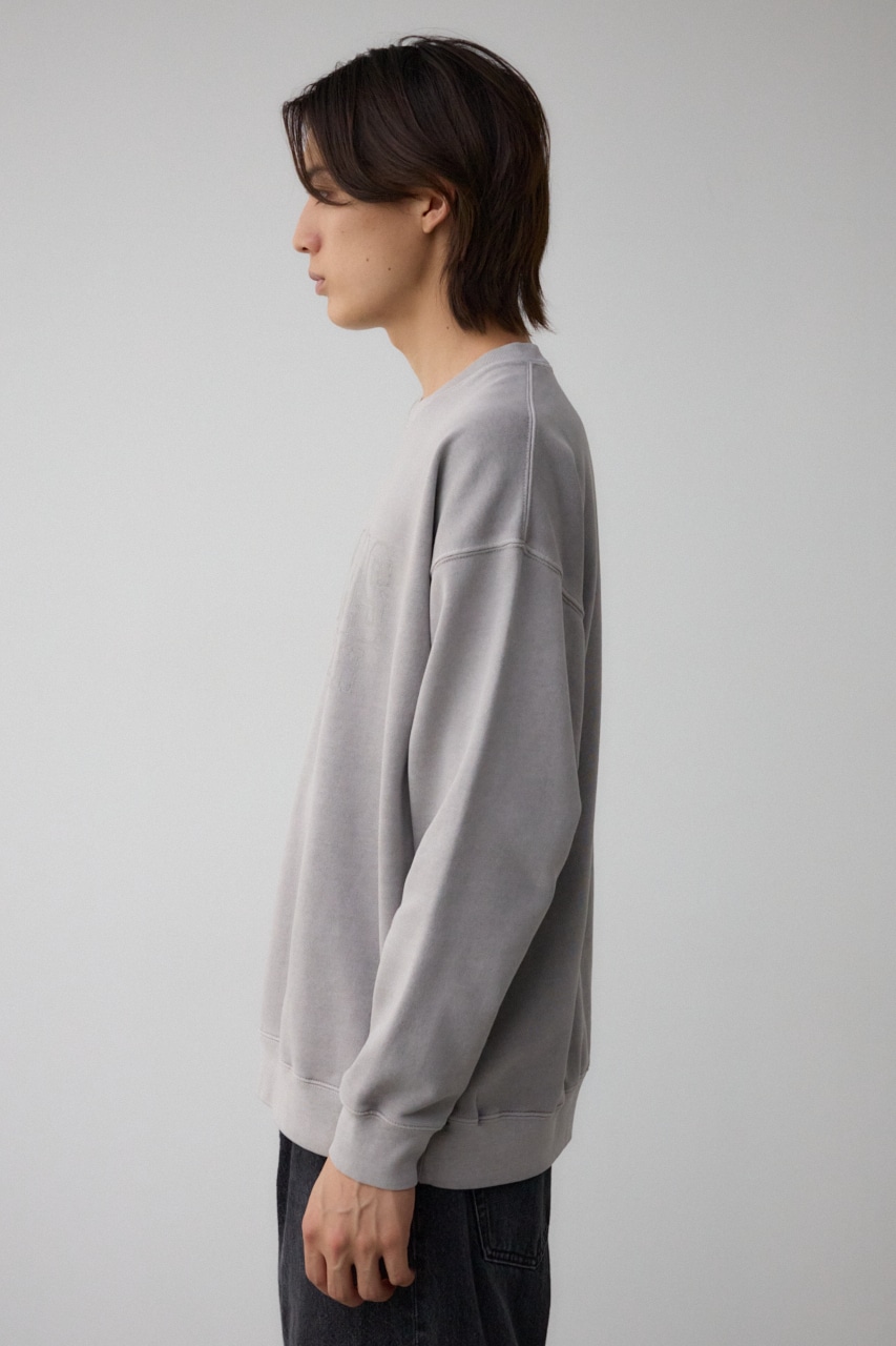 ピグメントクルーネックスウェット L/GRY M
