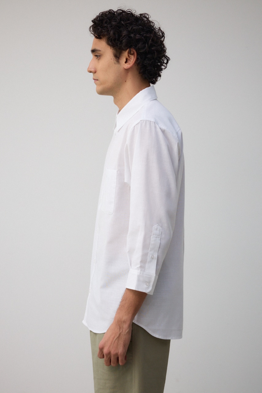 テックリネン7分袖シャツ WHT M