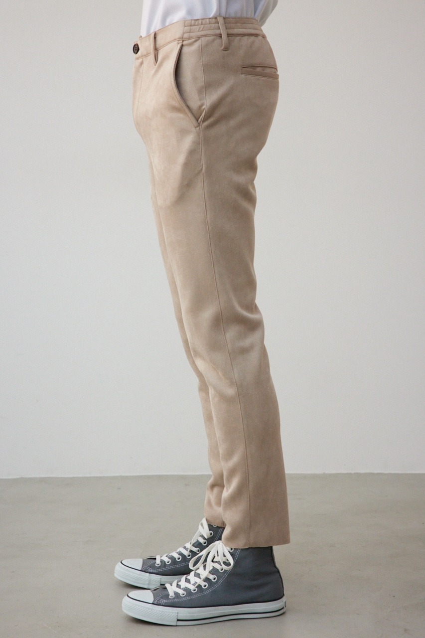 プリマベーラフェイクスウェードパンツ BEG L