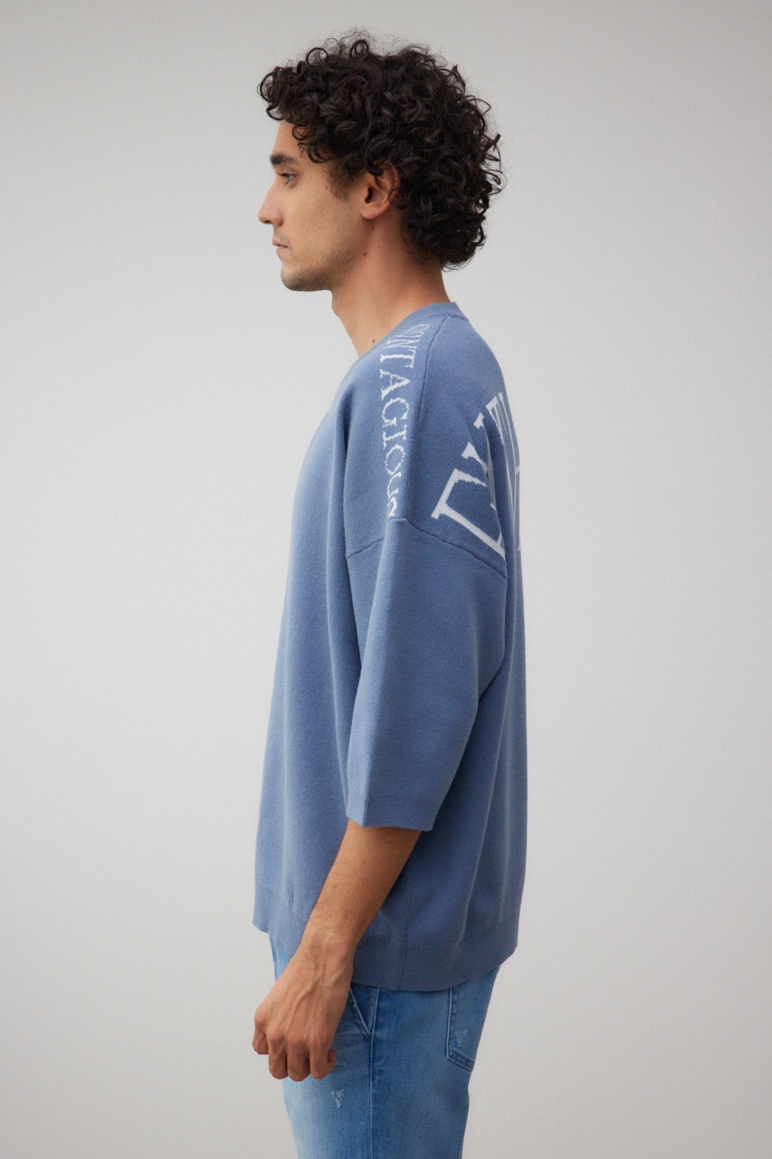 ENTHUSIAM オーバーサイズニット BLU FREE