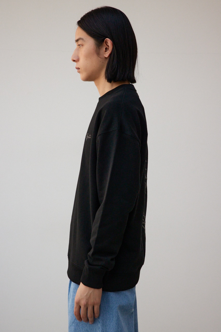 3D刺繍バックグラフィックスウェット BLK FREE