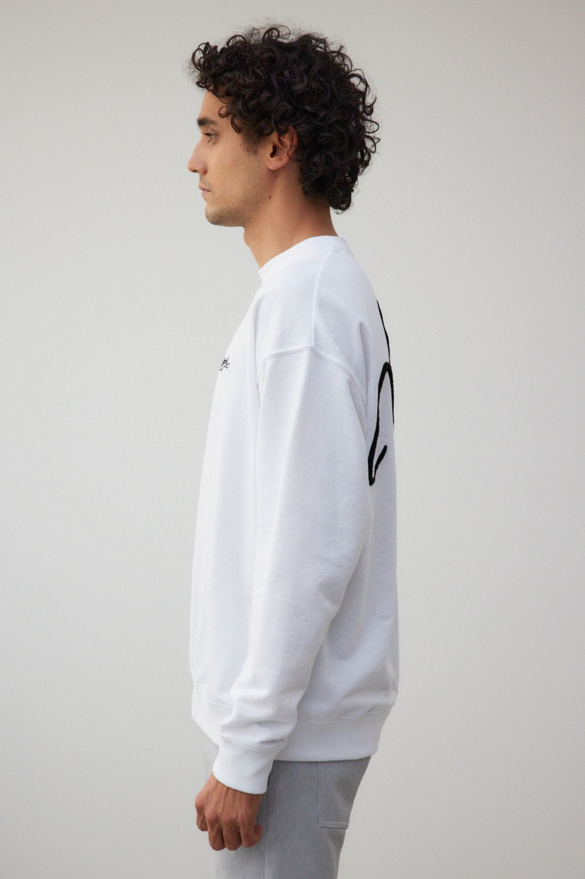 バックサガラ刺繍ロンT WHT FREE