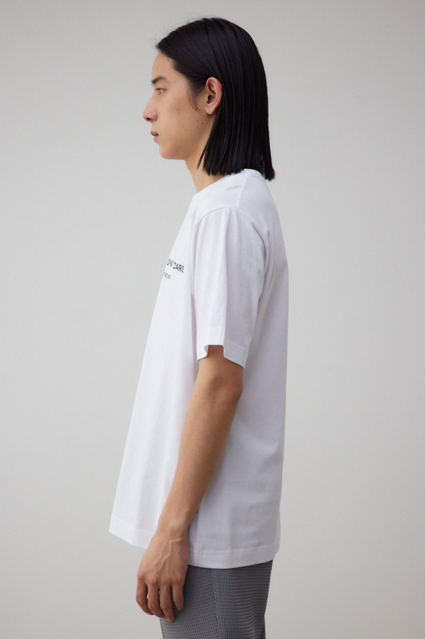 フロントロゴベーシックプリントTEE WHT L