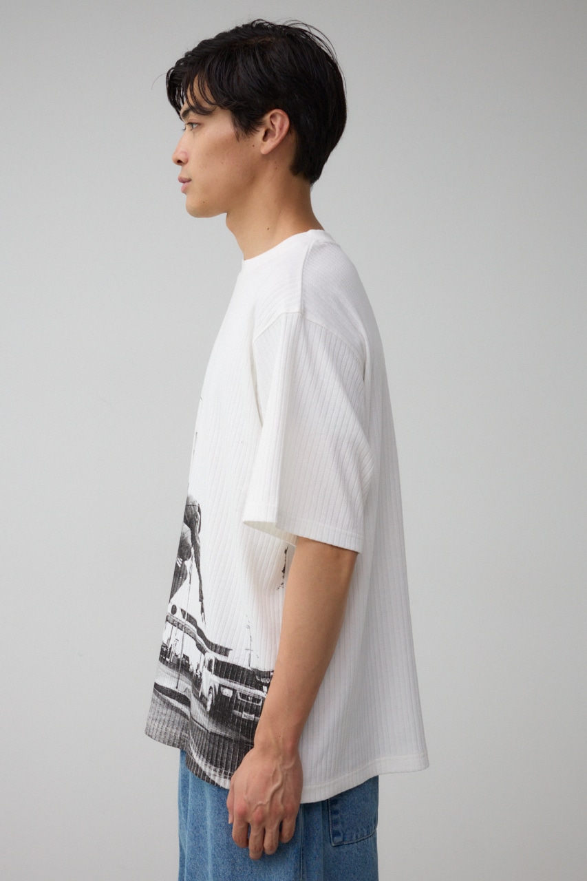 ビッグフォトプリントトップス WHT FREE