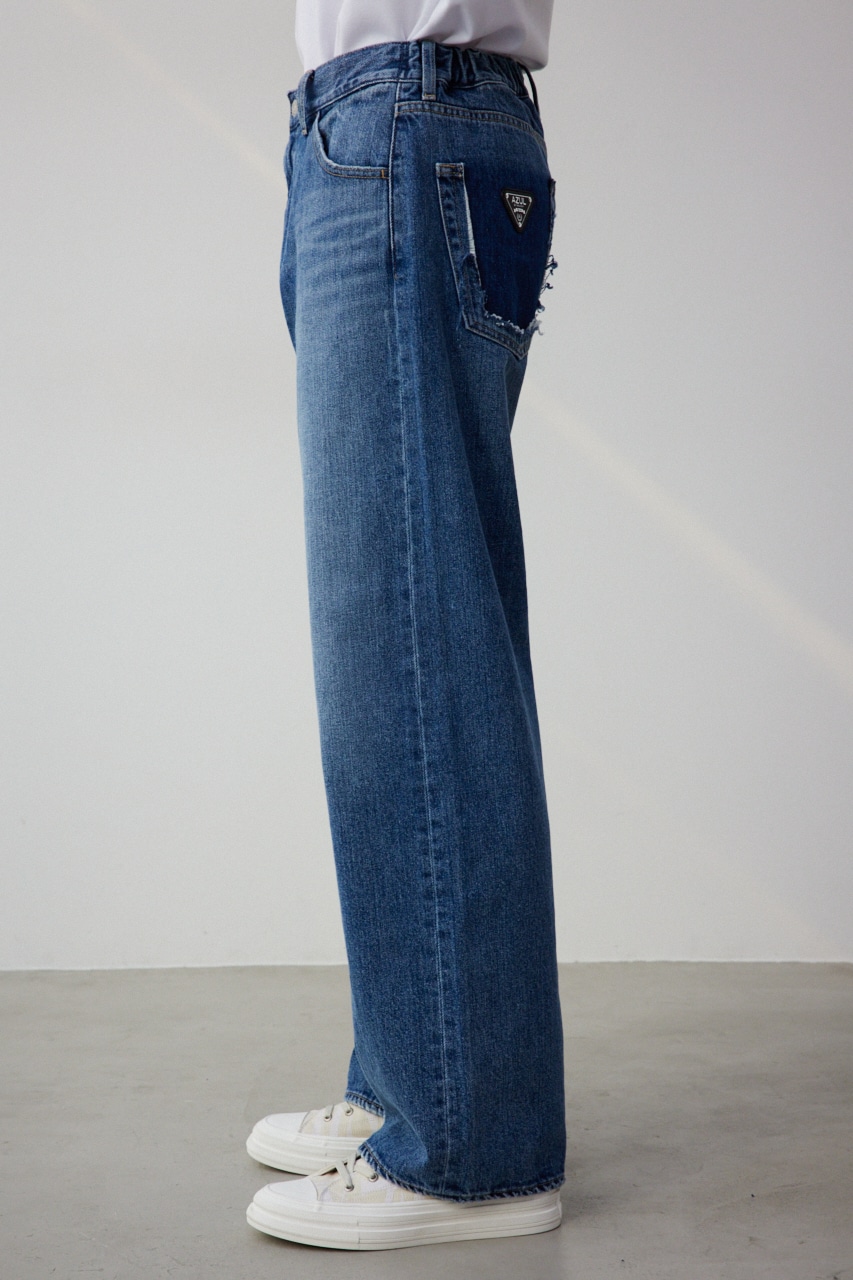 AZUL DENIM ロゴプレートワイド BLU L