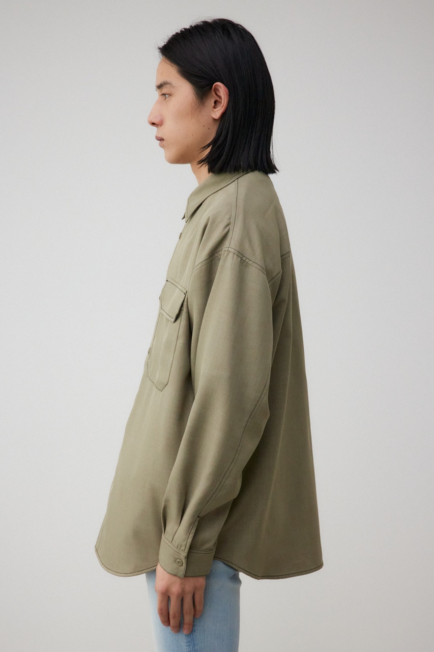 アウトステッチCPOシャツ KHA FREE