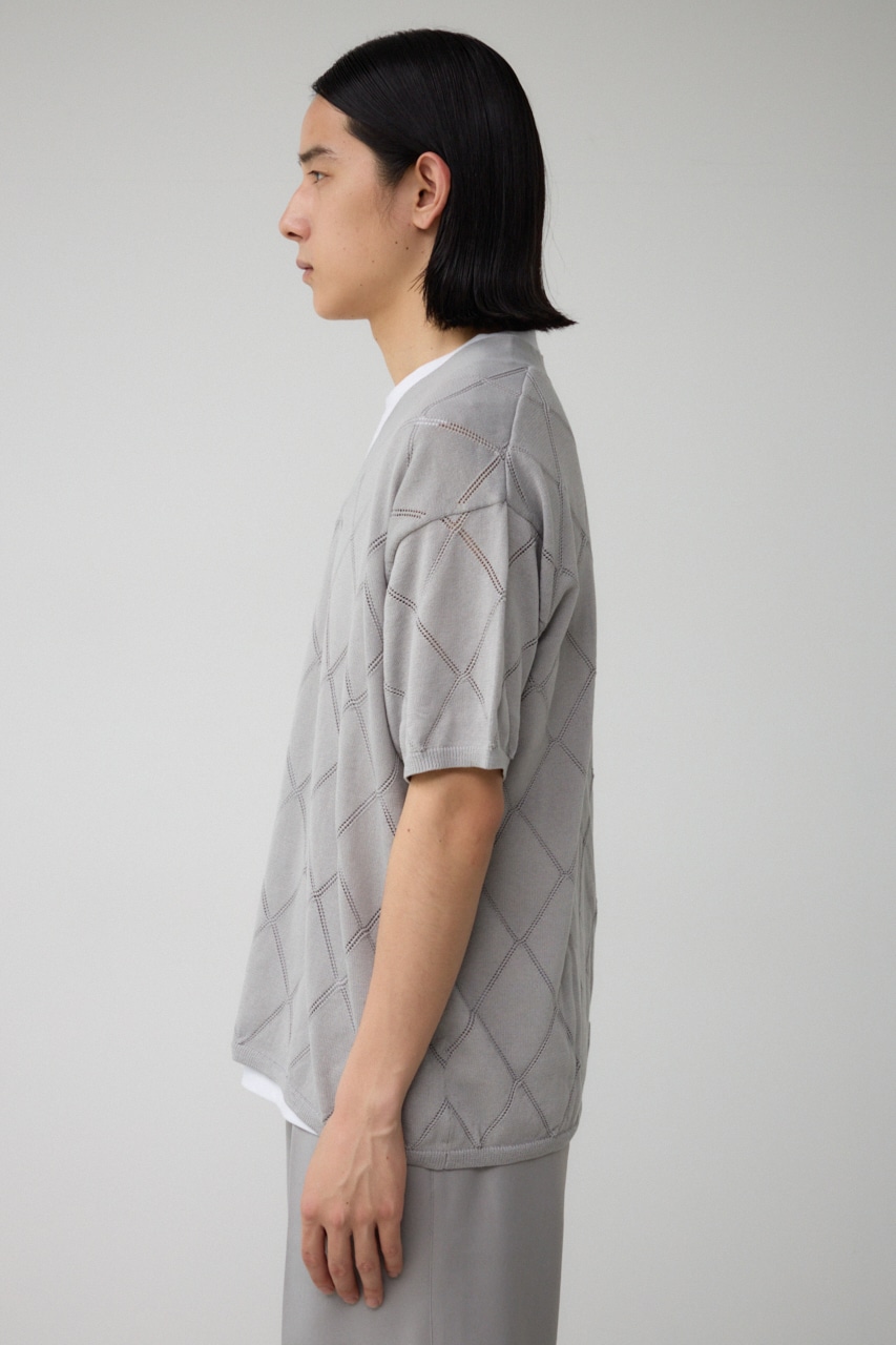 スカシアミレイヤードニット L/GRY M