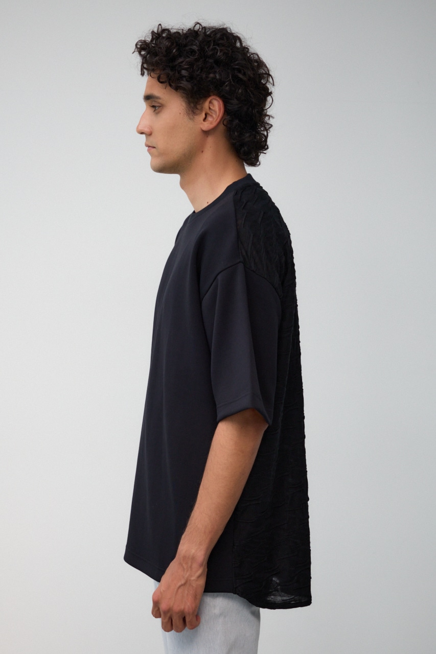 スウィッチングビッグTシャツ BLK FREE