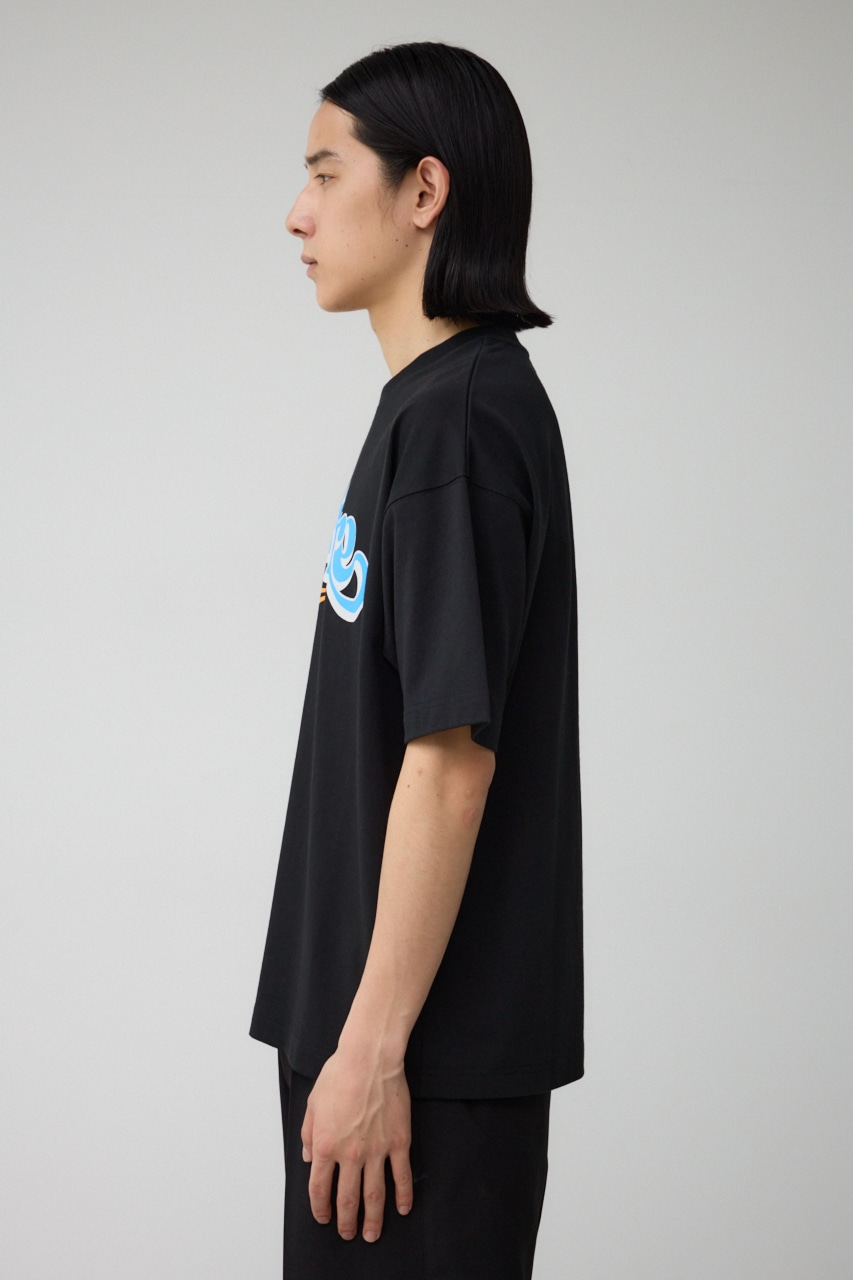SatireグラフィックTEE BLK FREE