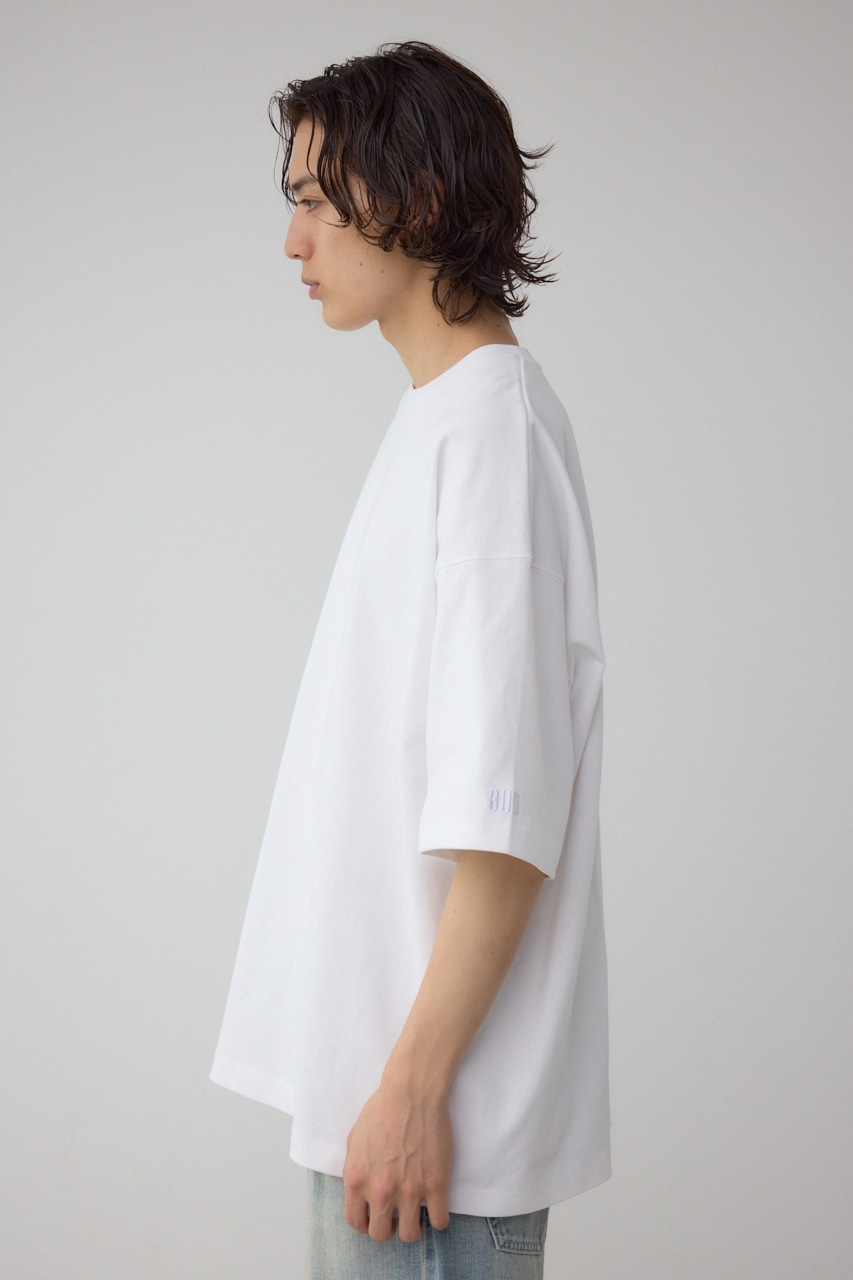 エクストリームコットン刺繍TEE WHT L
