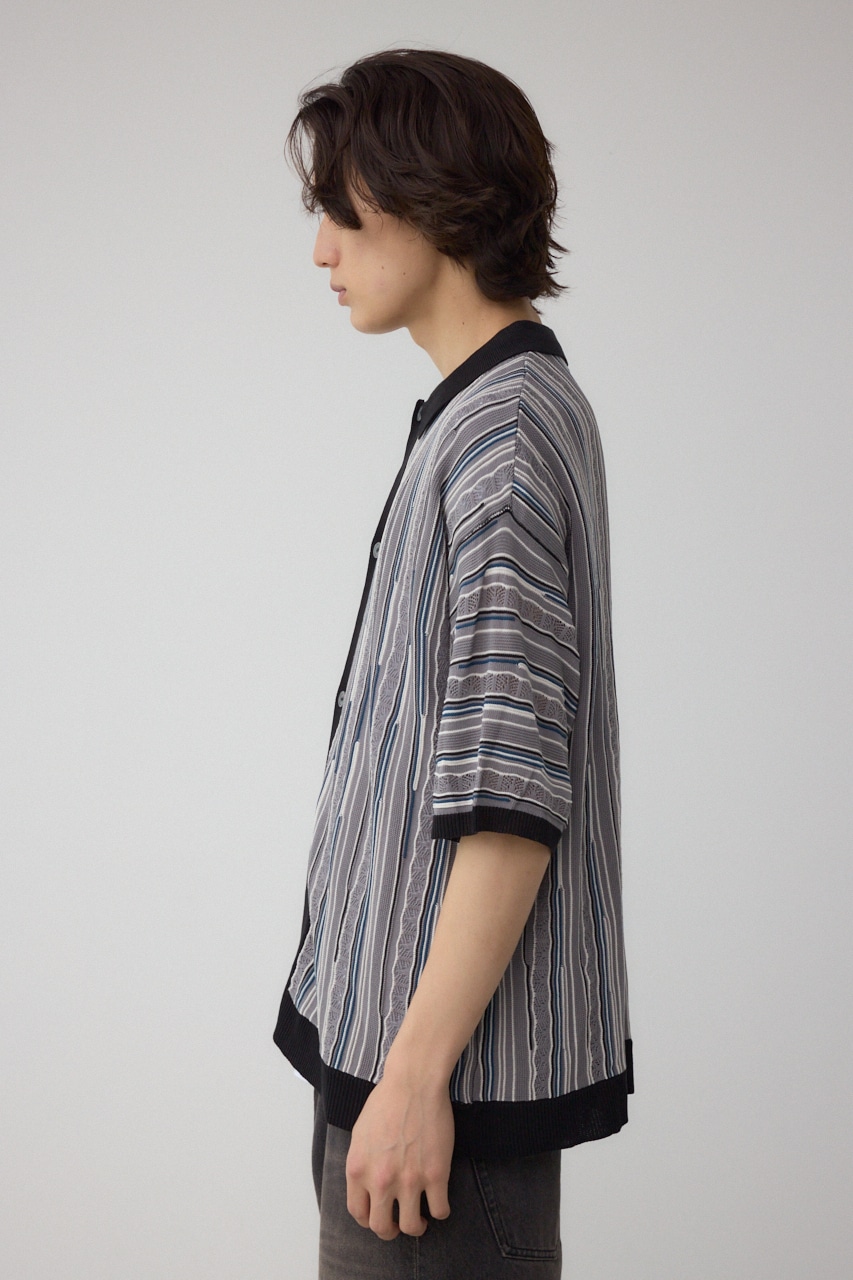 AZUL BY MOUSSY | ポロ襟クージーニットトップス (ニット