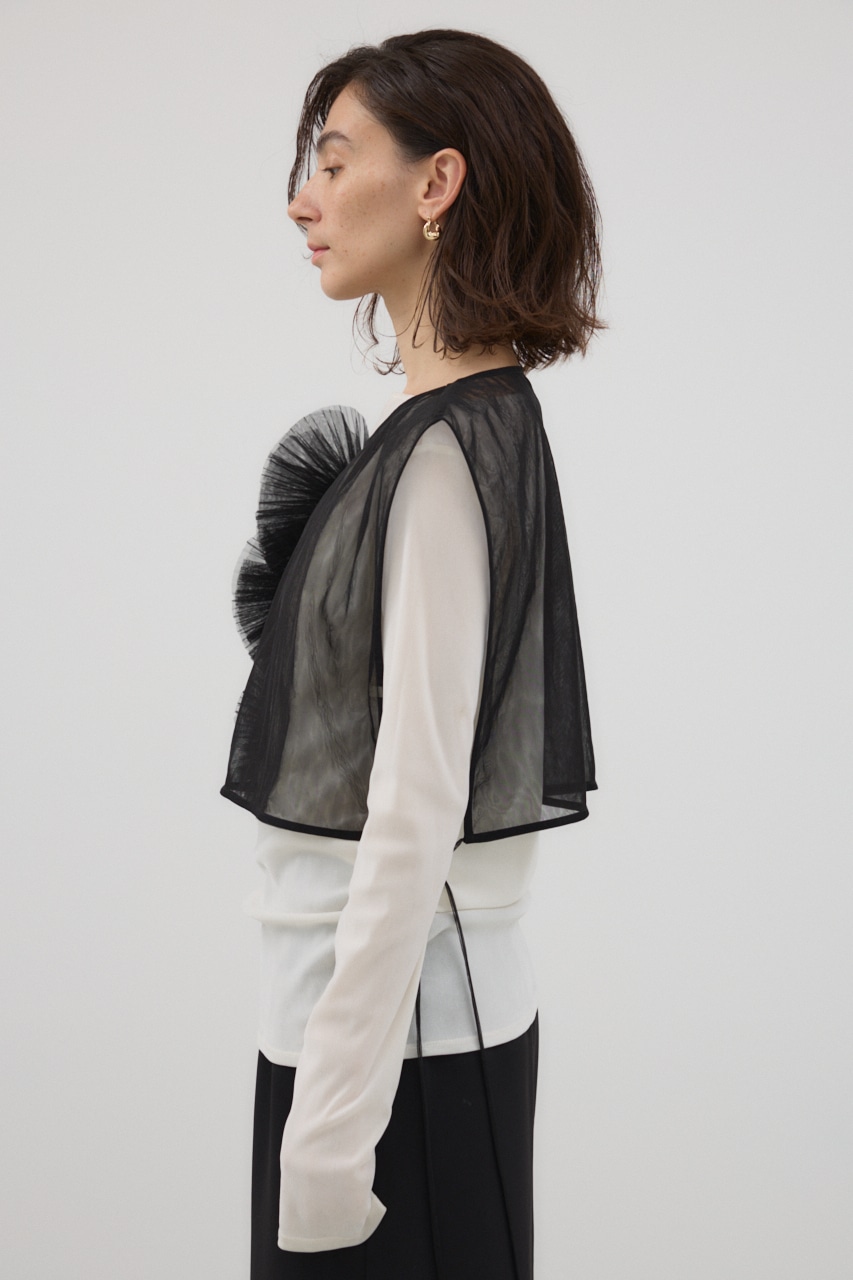 チュールモチーフベスト BLK FREE